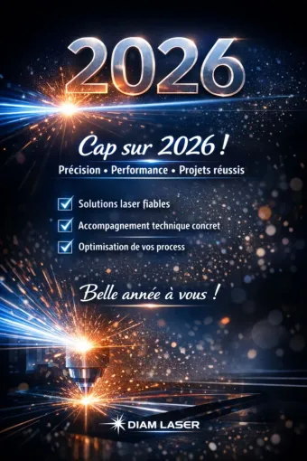 Bonne année 2026, Lyon, Diam Laser