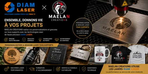 DIAM LASER & MAELAN CREATIONS : un partenariat concret, Lyon, Diam Laser