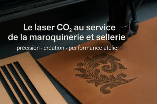 Le laser CO₂ en maroquinerie et sellerie : précision, création et performance atelier, Lyon, Diam Laser