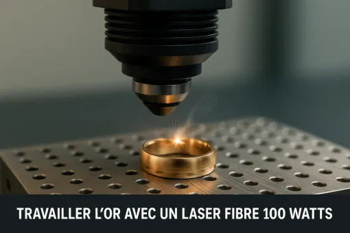 Travail de l’or avec un laser fibre 100 W : gravure et découpe pour bijouterie, Lyon, Diam Laser