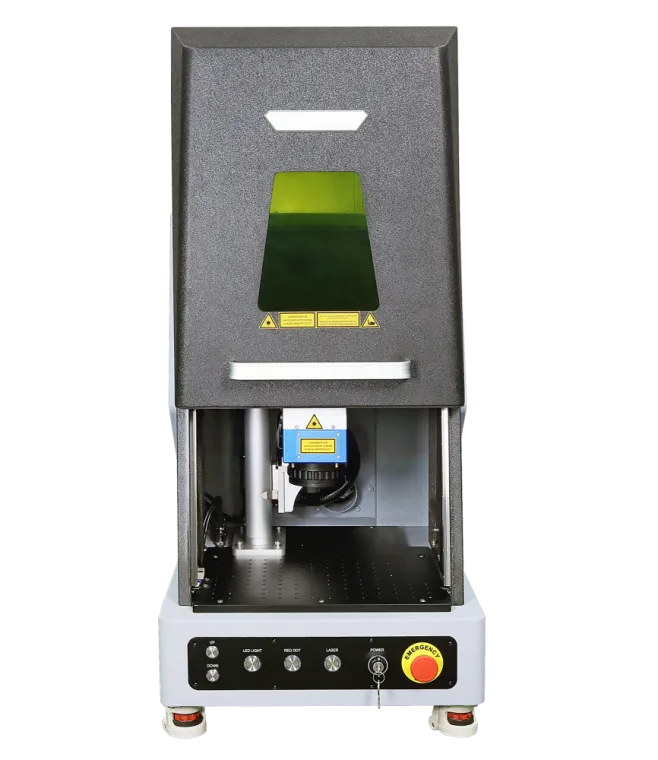 Machine laser fibre entièrement carénée | Marquage laser sécurisé sur métal | DIAM LASER, Lyon, Diam Laser