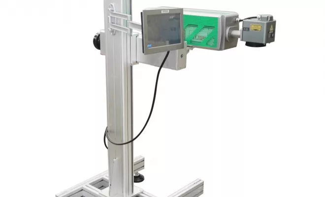 Laser Fibre pour graver et découper DM M 30 sur support à roues, Lyon, Diam Laser