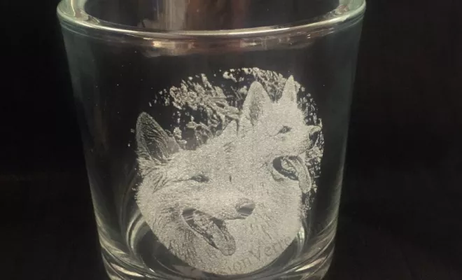 Gravure sur verre avec laser CO.2, Lyon, Diam Laser