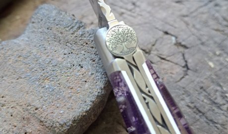 Gravure laser sur couteaux Laguiole : Éric Miquel (Esprit d’Aubrac)